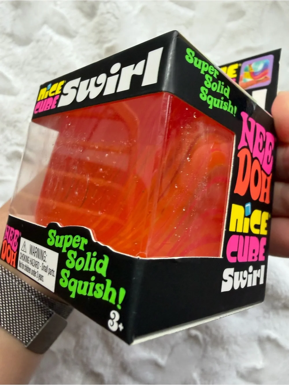 🧡❤️💛✨ **NIB – RARE NEEDOH NICE CUBE SWIRL ORANGE, RED & YELLOW!** ✨💛❤️🧡